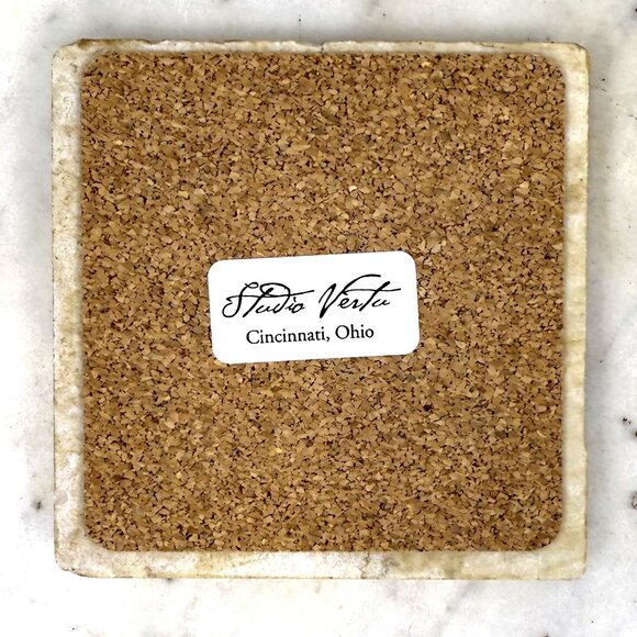 Marble Coasters Feature Napa Valley Winery Labels, Set of 4 - Picture 2 of 2